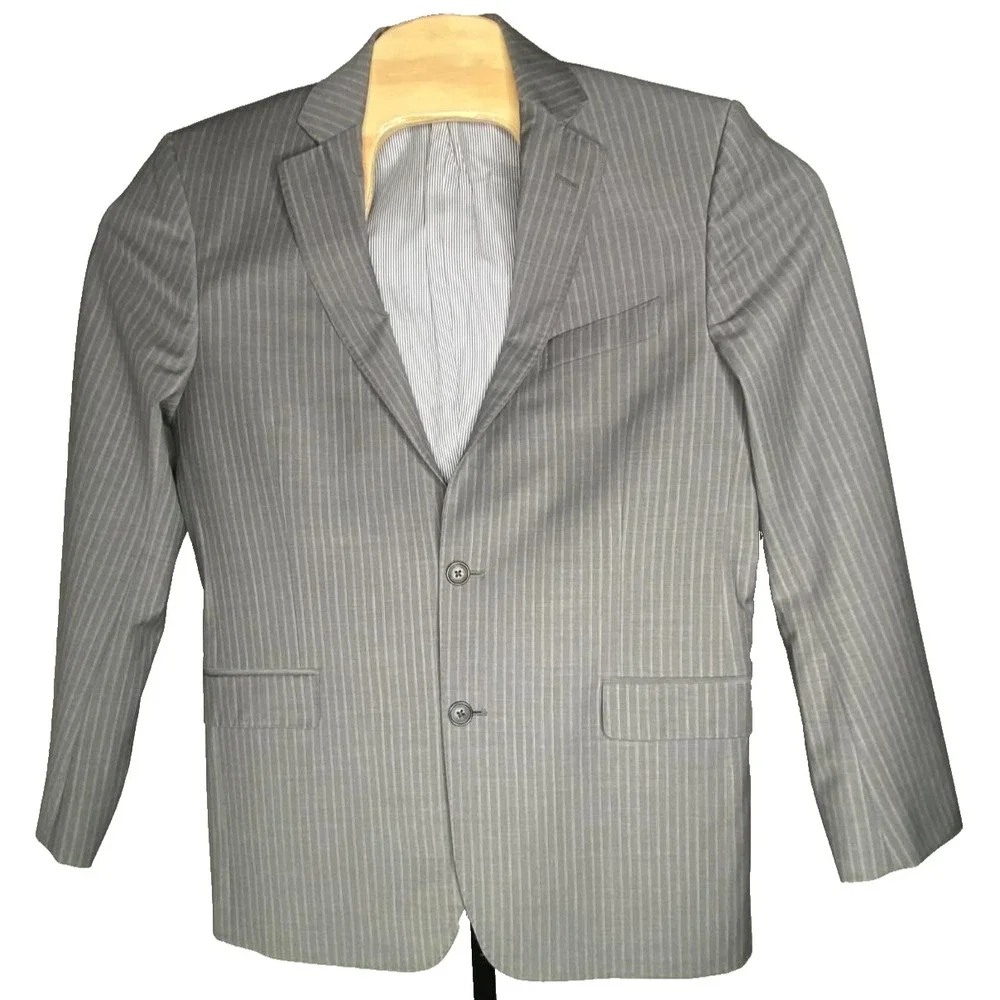 BROOKS BROTHERS REGENT‎ MENS 40R EXPLORER FIT WOOL SUIT JACKET BLAZER Pinstripe